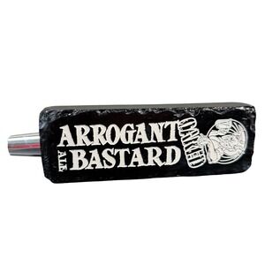 Stone Brewing Oaked Arrogant Bastard Ale Beer Tap Handle Black‎ Gargoyle Barware